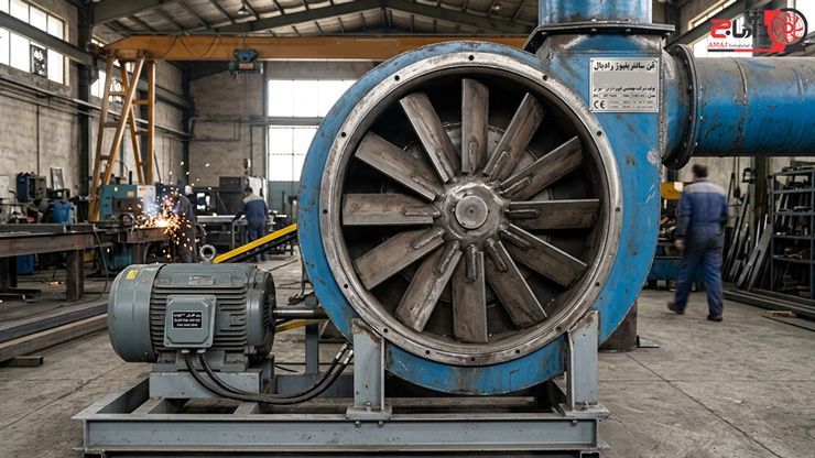 هواکش سانتریفیوژ با پره شعاعی (Radial Blade)