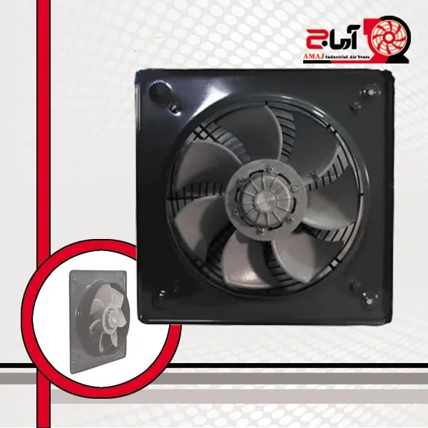 هواکش صنعتی ایلکا مدل VIE-50A4S سایز ۵۰ با پروانه پلاستیکی