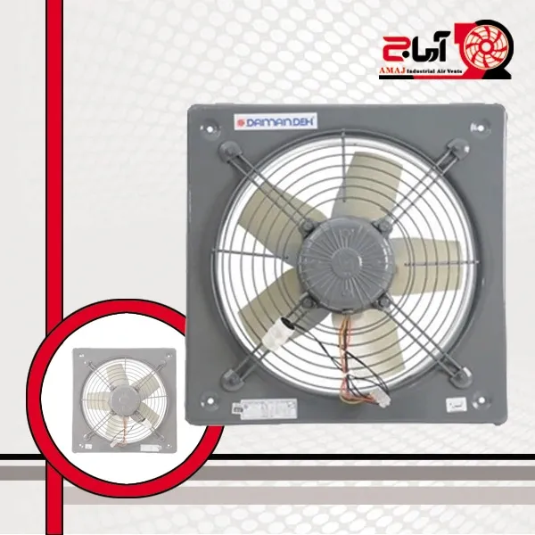 هواکش صنعتی ۴۰ سانت دمنده مدل VID-40D2S تک‌ فاز
